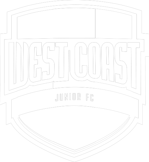 West Coast Junior Football Club Logo, reverse in white